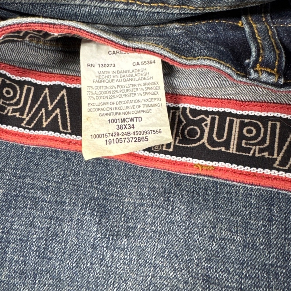 Wrangler 20X Competition Mens Straight Leg Medium Wash Blue Denim Jeans 38x34 - Picture 7 of 7